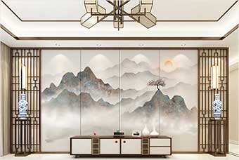 盐边森佰汇航空纤维(山水画系列)